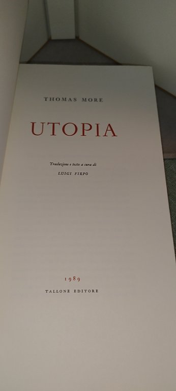 thomas more utopia luigi firpo tallone editore1989 | Immagine Gallery 5