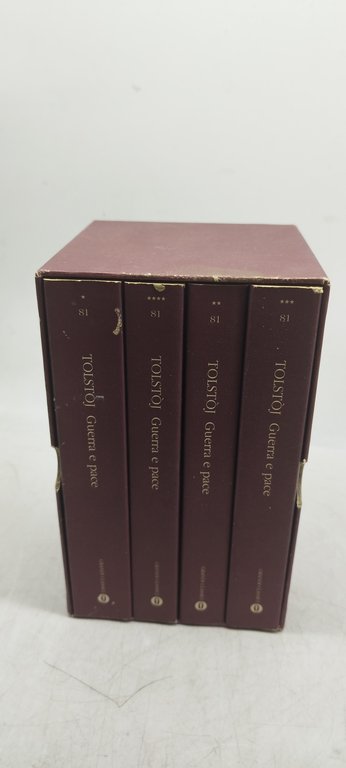 tolstoj guerrae pace cofanetto 4 volumi