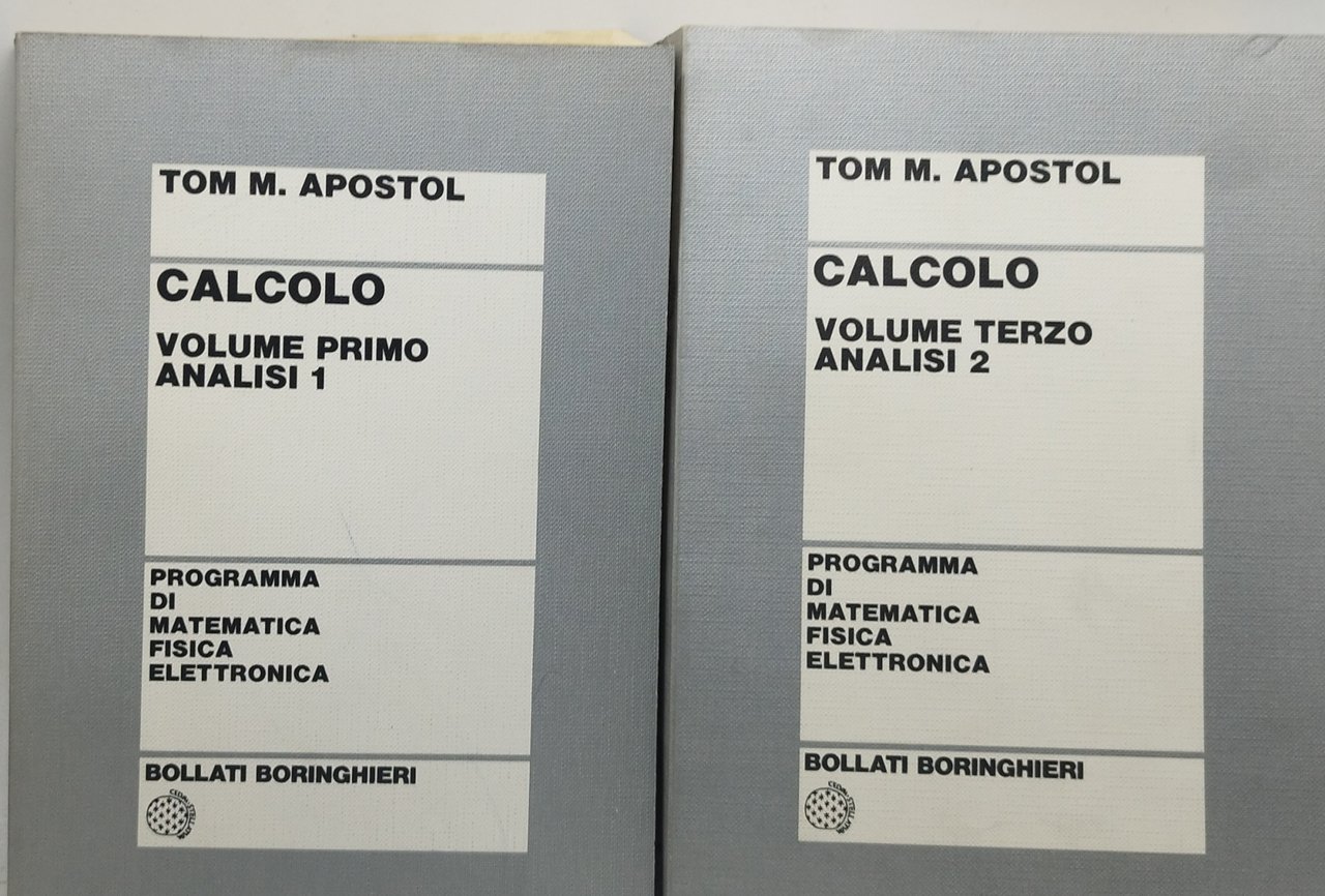 tom m apostol calcolo volume 1 e 3 2 volumi …