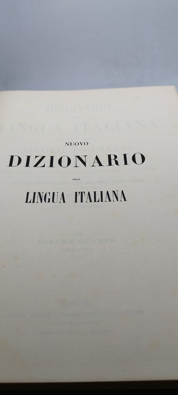 tommaso bellini dizionario della lingua italiana volumw 4 parte I …
