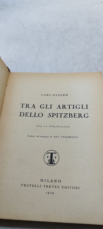 tra gli artigli dello spitzberg garzanti
