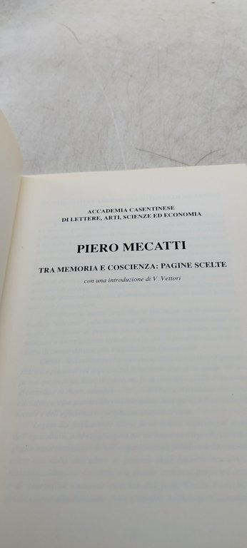 tra memoria e coscienza pagine scelte