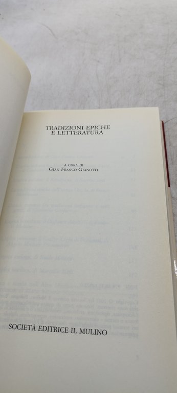tradizioni epiche e letteratura