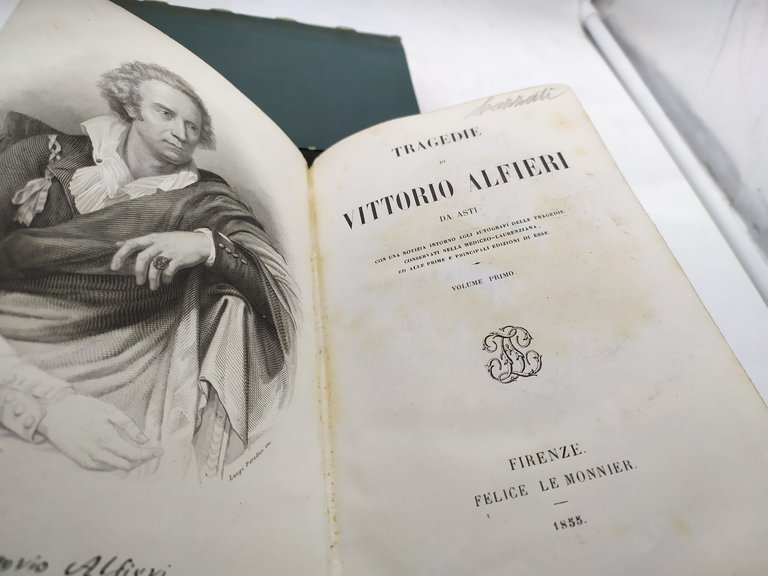 tragedie di vittorio alfieri le monnier 1855 2 volumi