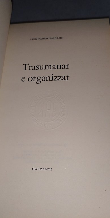 trasumanar e organizzar pier paolo pasolini | Immagine Gallery 5