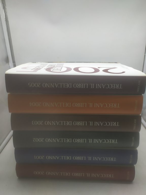 treccani il libro dell'anno istituto della enciclopedia italiana dal 2000 al 2006 6 volumi 