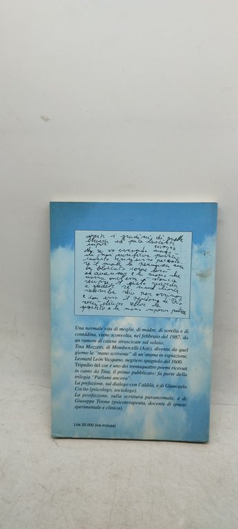 tripudio del cor poema d'amore ricevuto in canto dall'aldilà