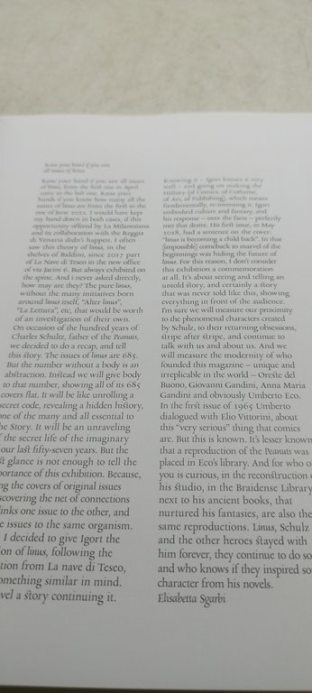 tutti i linus 100 anni con charles schulz elisabetta sgarbi …