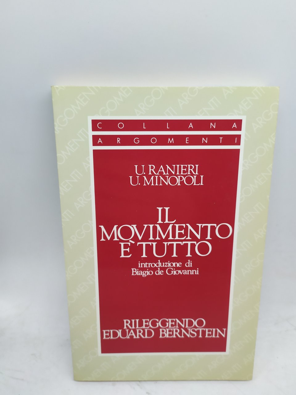 u.ranieri u.minopoli il movimento e tutto introduzione di biagio de …