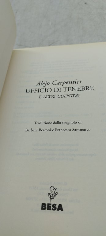 ufficio di tenebre ed altri racconti