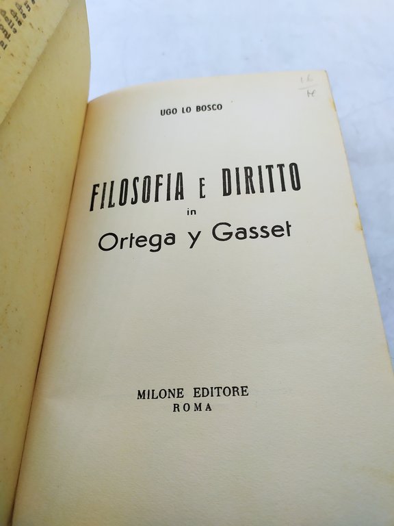 ugo lo bosco tfiosofia e diritto in ortega y gasset