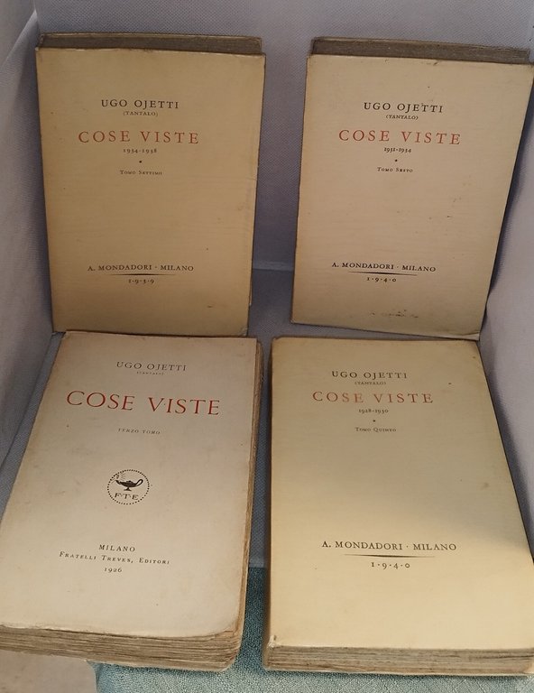 ugo ojetti (tantalo) cose viste mondadori 7 tomi | Immagine Gallery 5