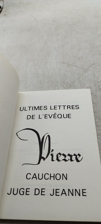 ultimes lettres de l'eveque