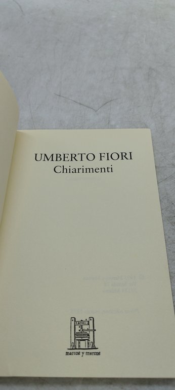 umberto fiori chiarimenti