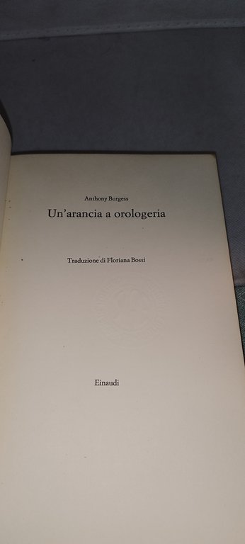 un'arancia a orologeria anthony burgess