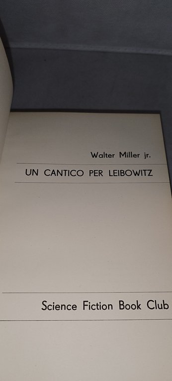 un cantico per leibowitz walter miller jr | Immagine Gallery 6