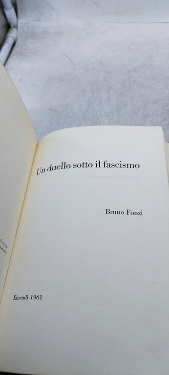 un duello sotto il fascismo einaudi