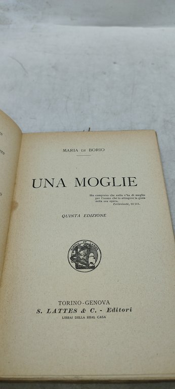 una moglie maria di borio