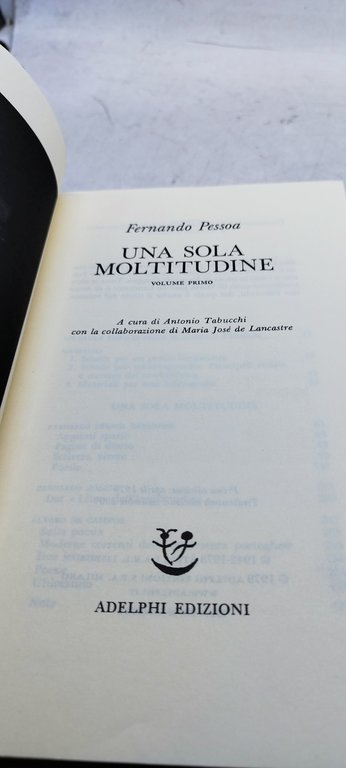 una sola moltitudine volume primo adelphi