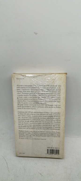underground racconto a piu' voci dell'attentato alla metropolitana di tokyo