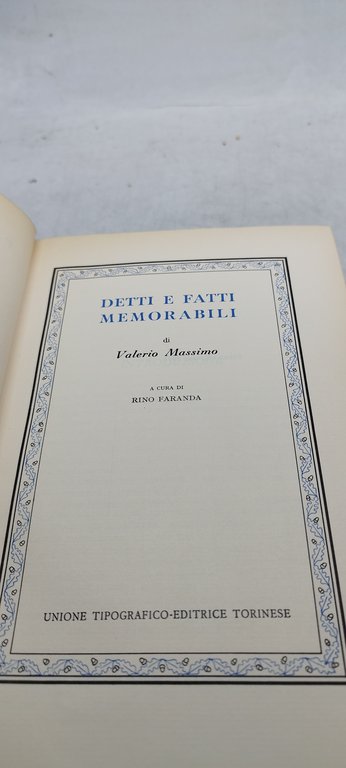 valerio massimo classici utet