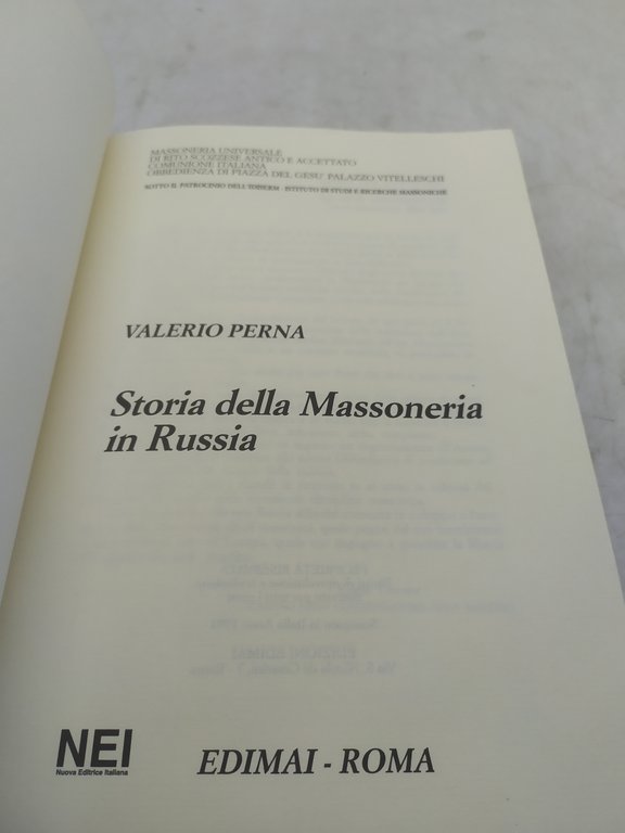 valerio perna storia della massoneria in russia edimai