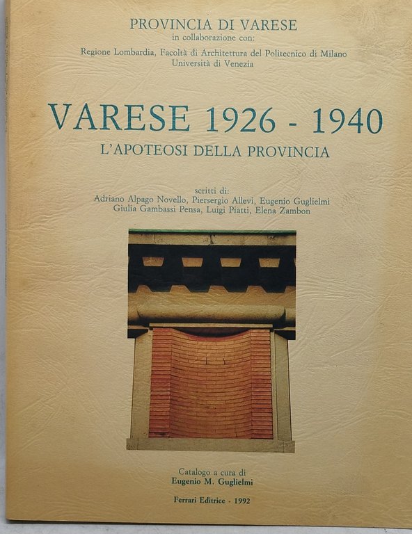varese 1926-1940 l'apoteosi della provincia