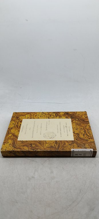 vestigi della storia del sonetto dall'anno mcc al mdccc