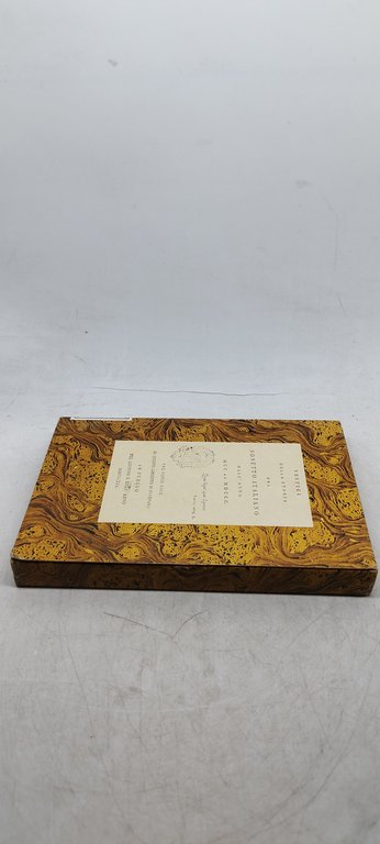 vestigi della storia del sonetto dall'anno mcc al mdccc