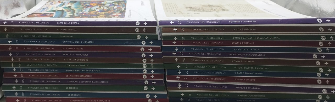 viaggio nel medioevo corriere della sera 28 volumi