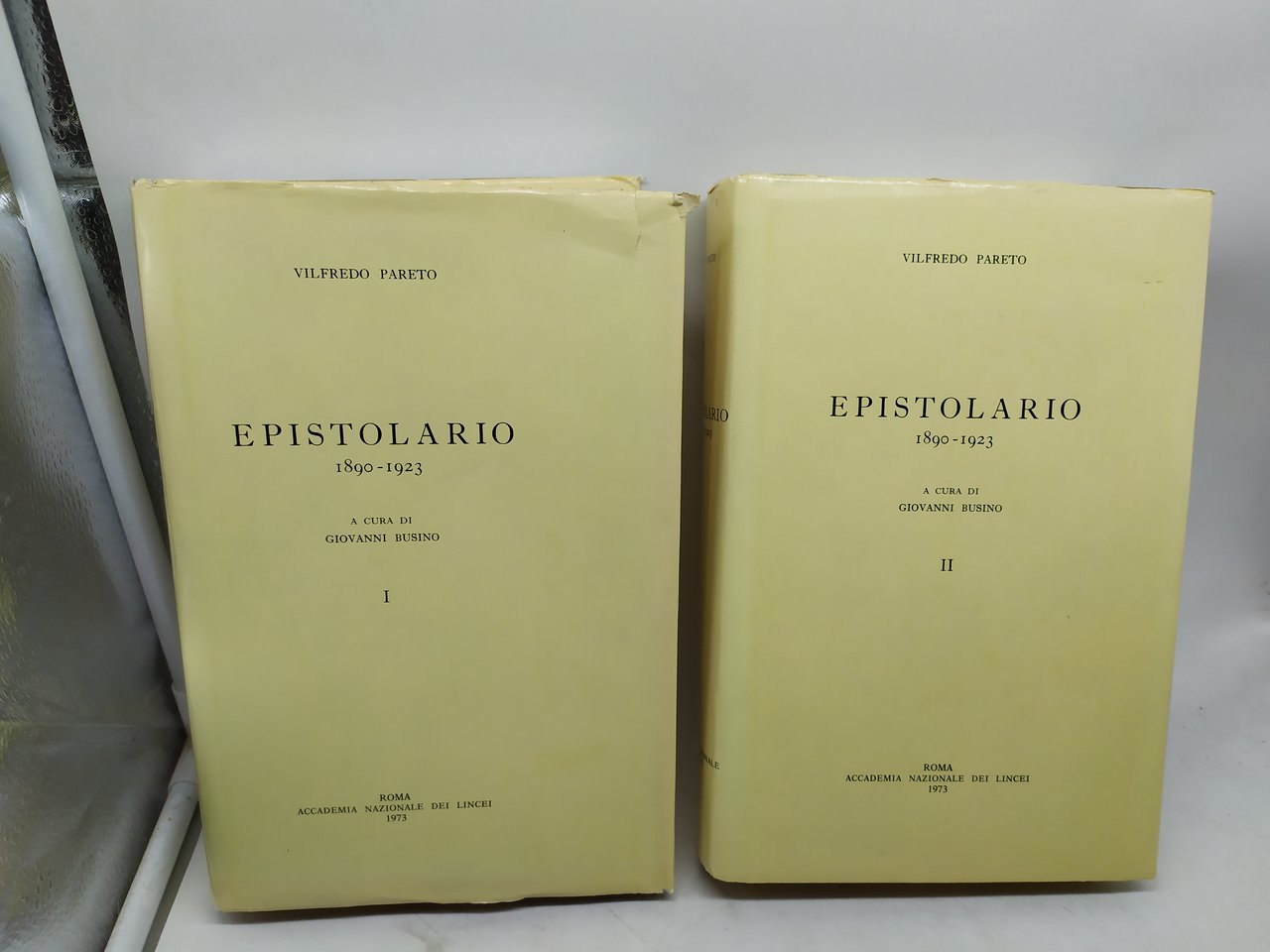 vilfredo pareto epistolario 1890-1923 giovanni busino 2 volumi