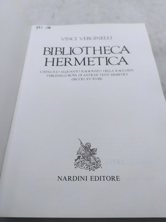 vinci verginelli bibliotheca hermetica nardini editore