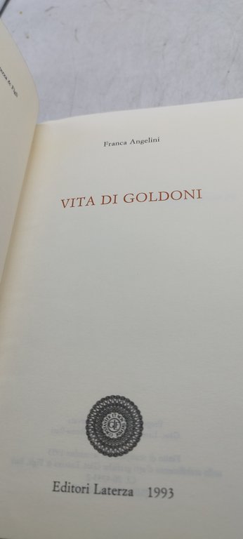 vita di goldoni