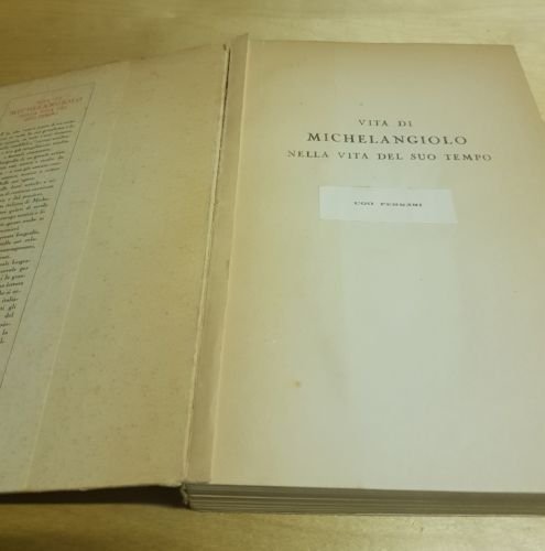 VITA DI MICHELANGELO NELLA VITA DEL SUO TEMPO - GIOVANNI …