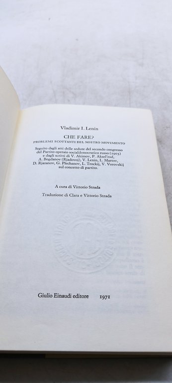 vladimir i lenin che fare?