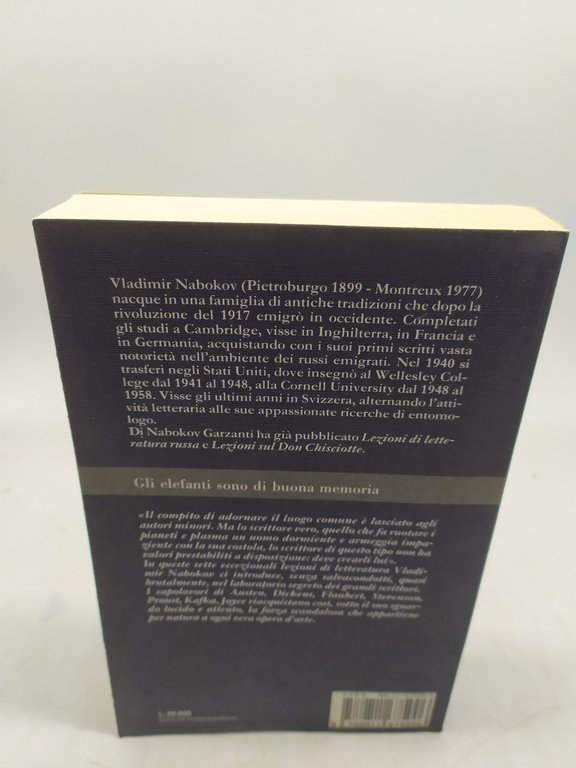 vladimir nabokow lezioni di letteratura garzanti gli elefanti saggi