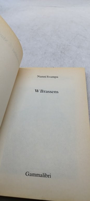 w brassens l'opera tradotta del piu' grande poeta della canzone …