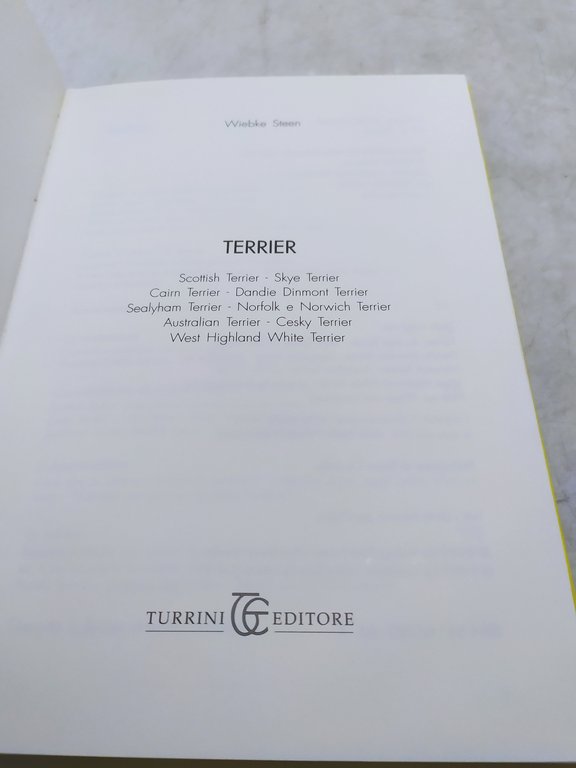 w.steen il tuo terrier turrini editore