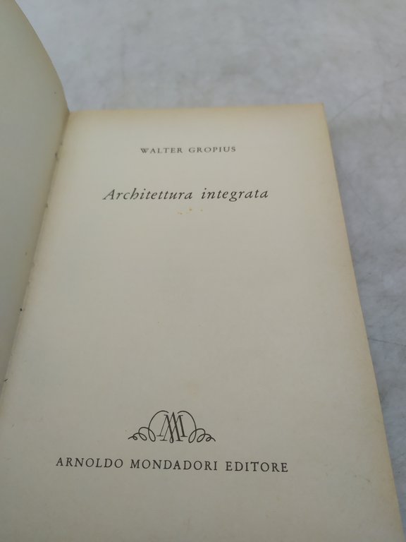 walter gropius architettura integrata