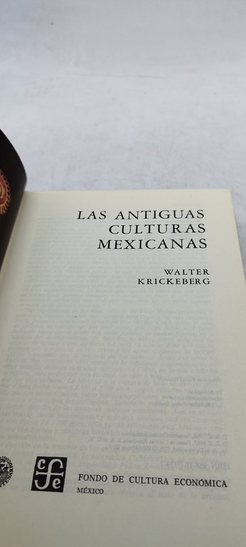 walter krickeberg las antiguas culturas mexicanas