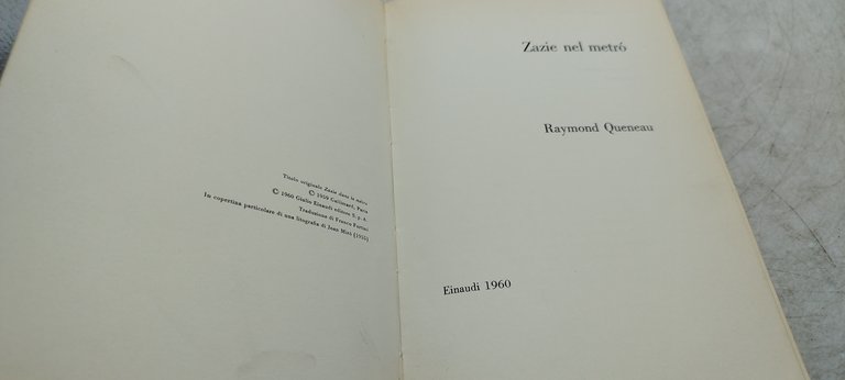 zazie nel metrò raymond queneau einaudi