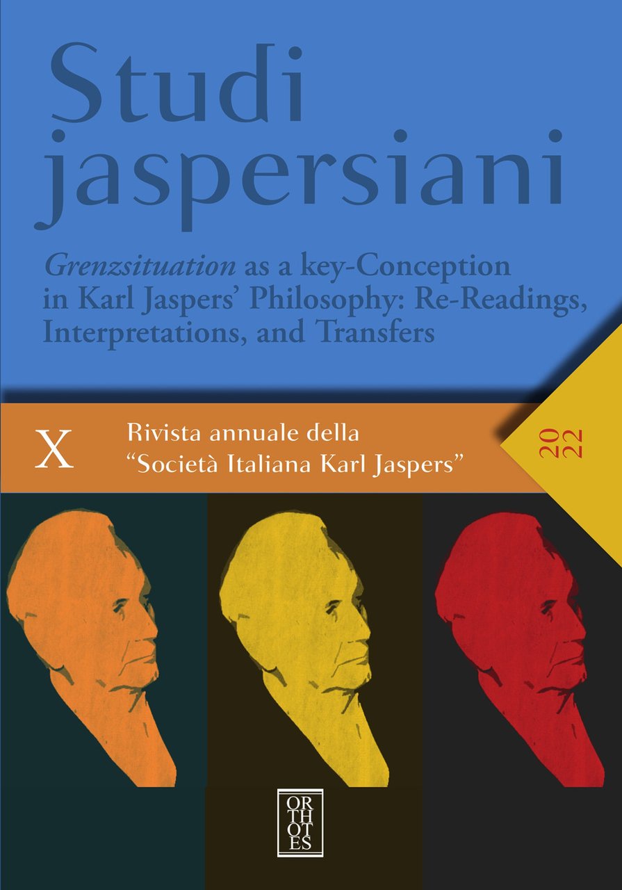 Studi jaspersiani. Rivista annuale della società italiana Karl Jaspers. Ediz. …