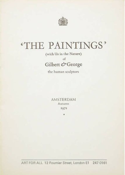 ‘The Paintings’ (with us in the Nature) of Gilbert & …