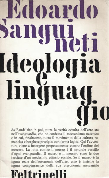 Edoardo Sanguineti. Ideologia e linguaggio