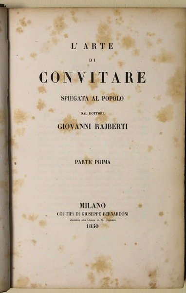 L'Arte di Convitare spiegata al popolo Unito a: Sul gatto