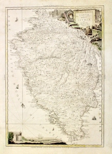 Carta dell'Istria ristampata nel 1805