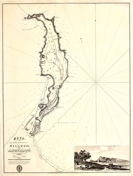 Plan of the city, bay and promontory of Milazzo