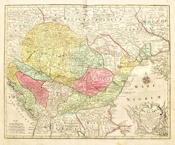 Tabula Hungariae et Regionum quae praeterea a bea dependent.