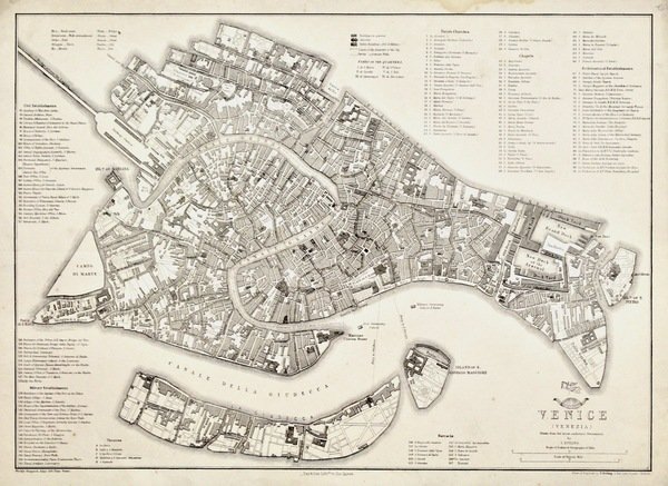 Venice (Venezia) drawn from the latest authentic documents.