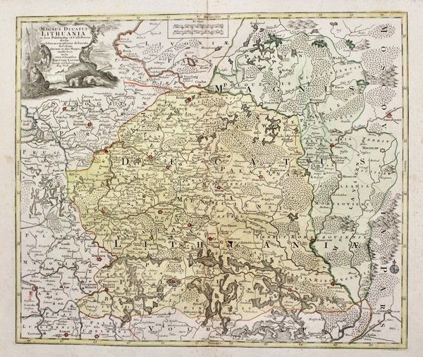 Magnus Ducatus Lithuania in suos Palatinatus et Castellanias divisa, non …